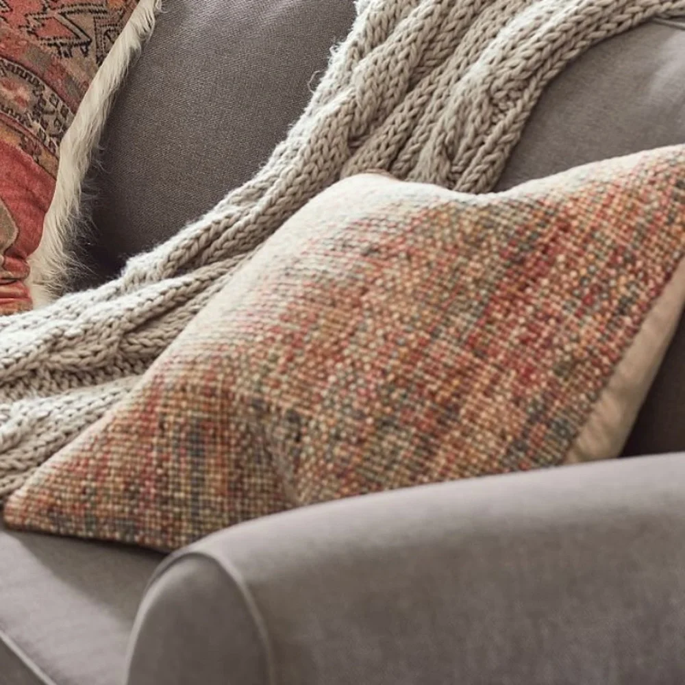 Pottery Barn Renly Woven Wool Pillow Cover